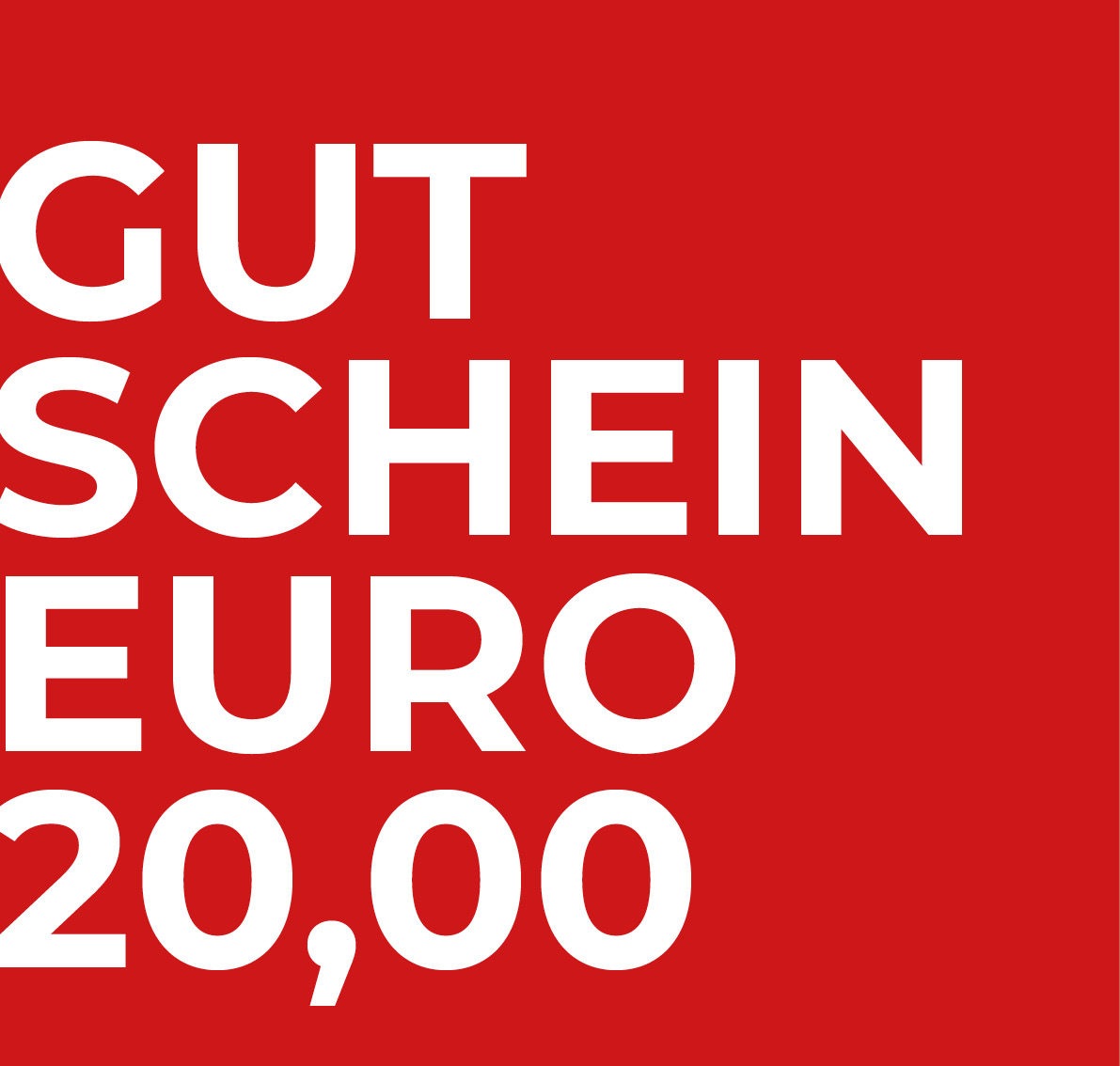 Gutschein Euro 20,00